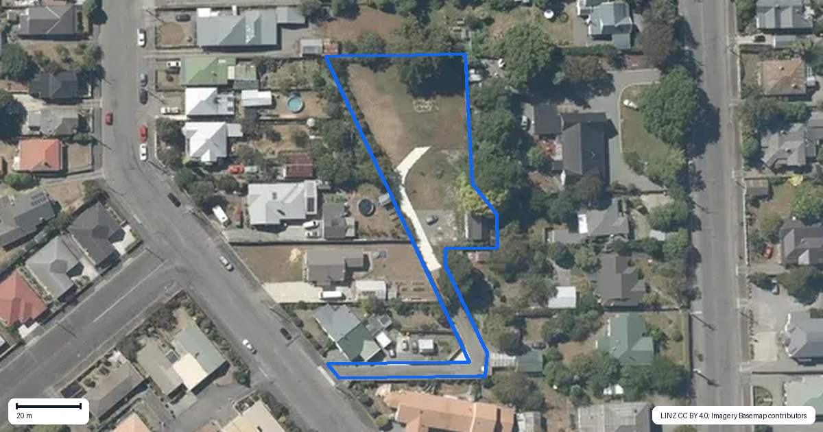 Property context map for 16 Albert Street, Masterton