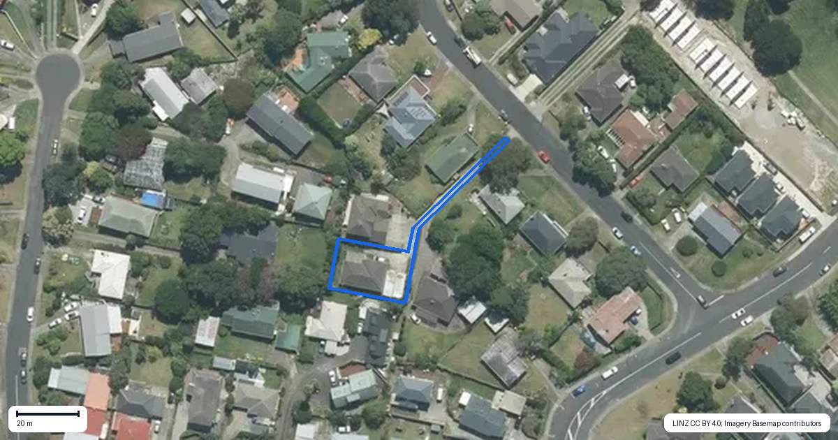 Property context map for 29A Rosalind Road, Glenfield, Auckland