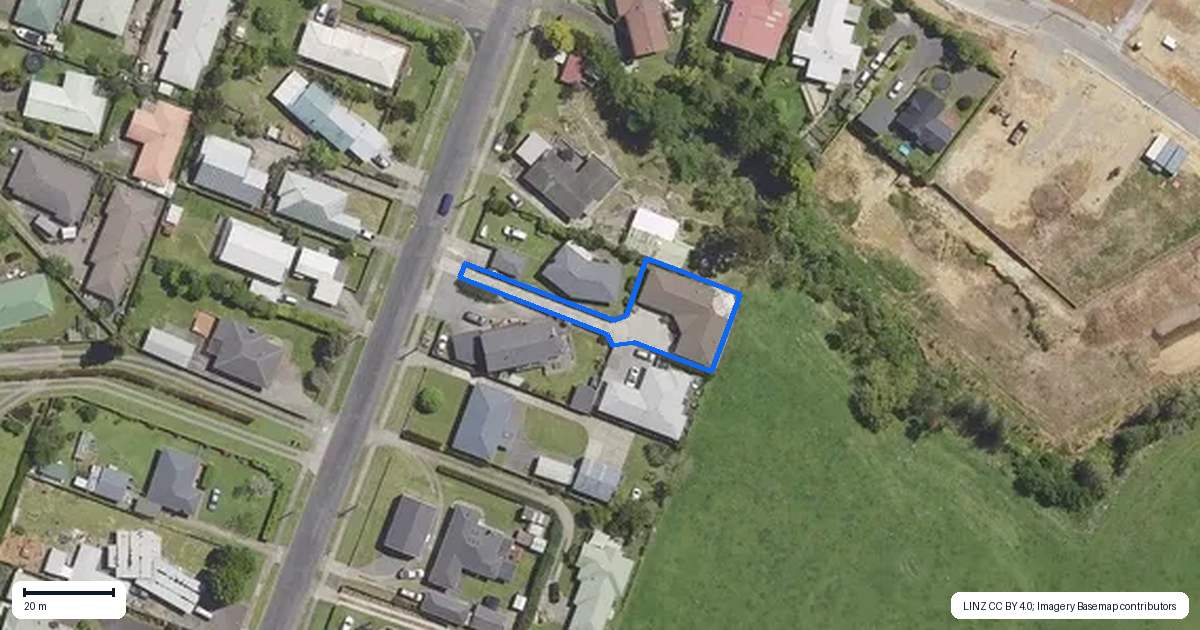 Property context map for 105A Park Road, Katikati