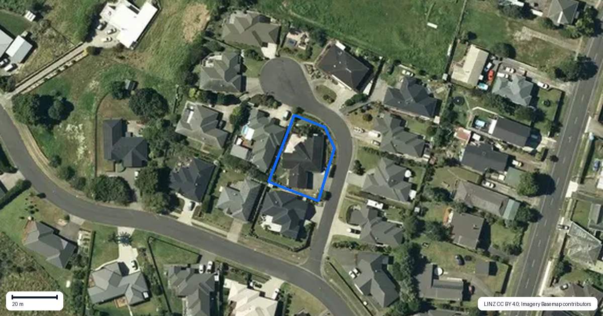 Property context map for 3 Bovill Way, Tuakau