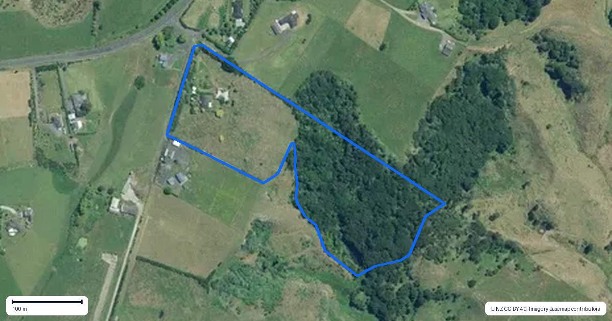 Property context map for 279 Mercer Ferry Road, Mercer