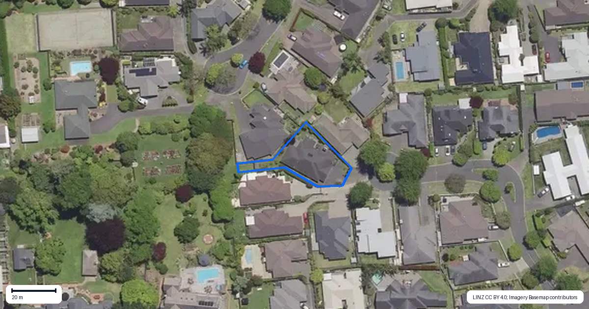 Property context map for 23 Hansard Place, Bethlehem, Tauranga