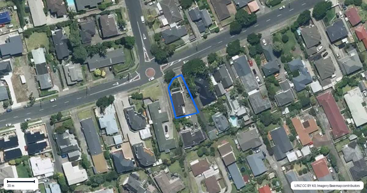 Property context map for 26B Eastern Beach Road, Eastern Beach, Auckland