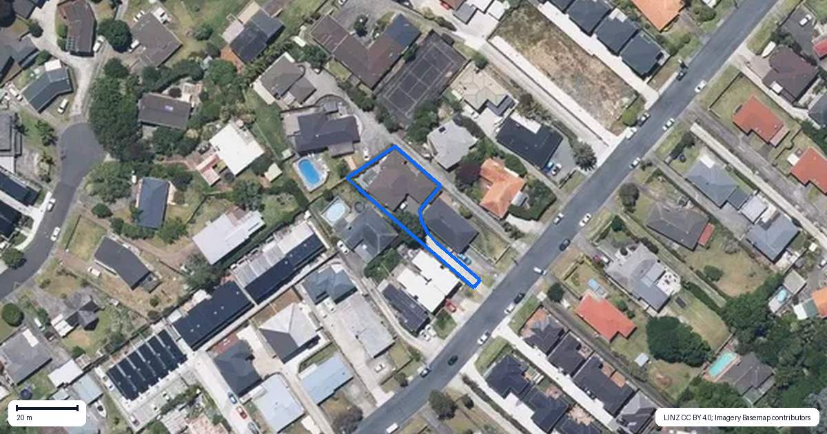 Property context map for 43A Patons Road, Howick, Auckland