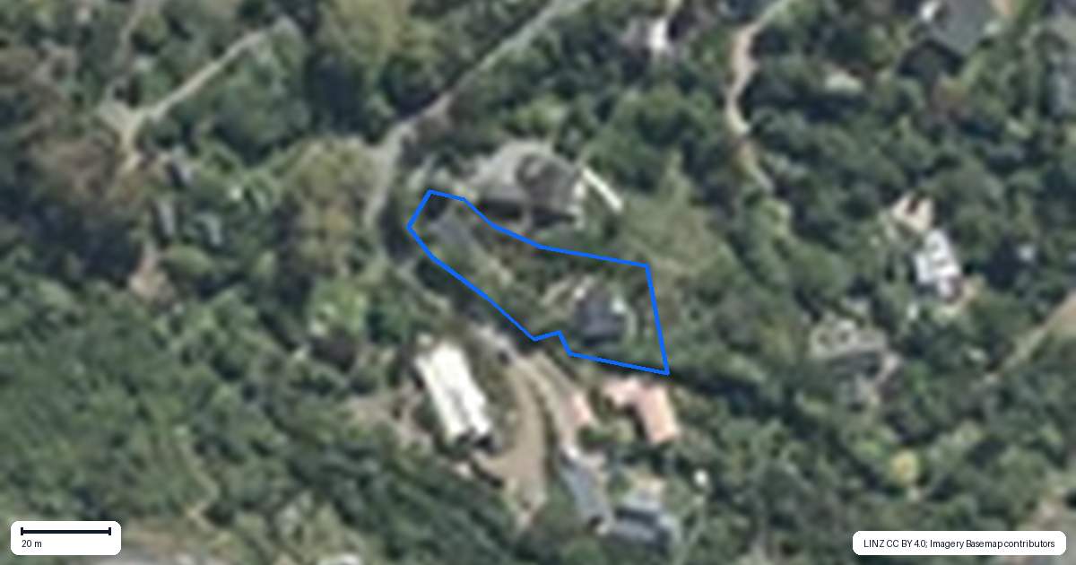 Property context map for 9A Hay's Rise, Governors Bay