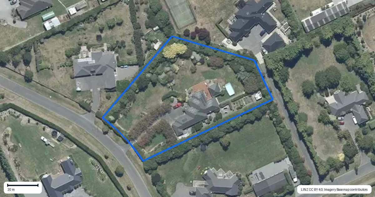 Property context map for 19 Devine Drive, Rolleston