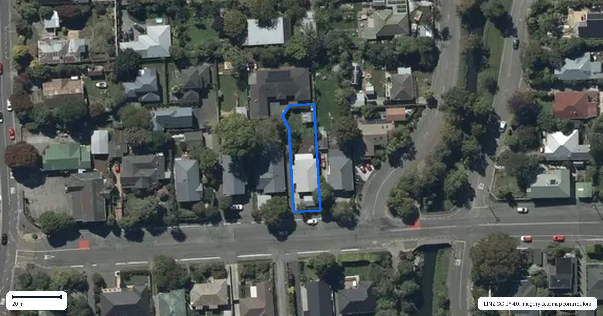 Property context map for 9 Malcolm Avenue, Cashmere, Christchurch