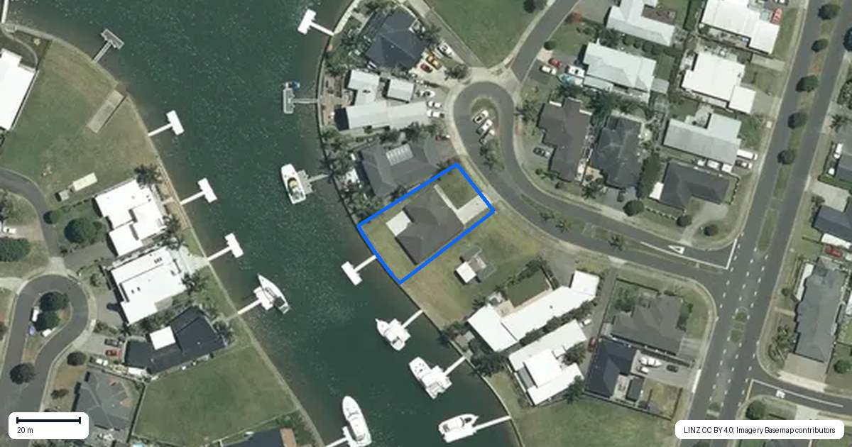 Property context map for 9 Little George Place, Whitianga