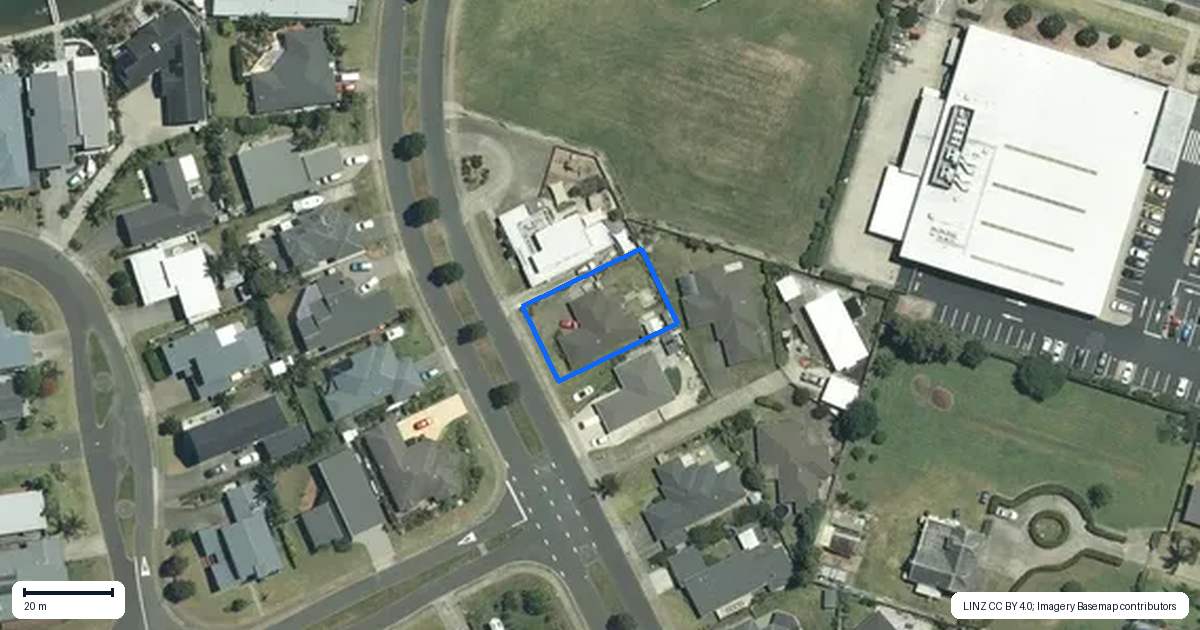 Property context map for 56 Kupe Drive, Whitianga