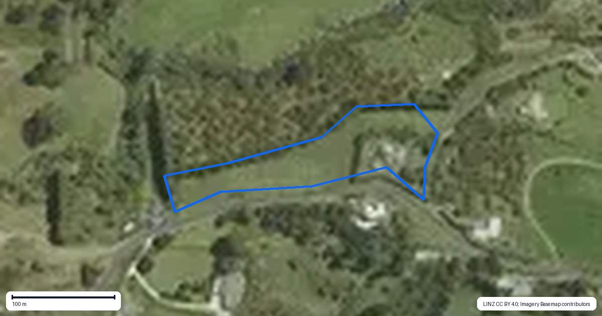 Property context map for 244A Lindemann Road, Tahawai