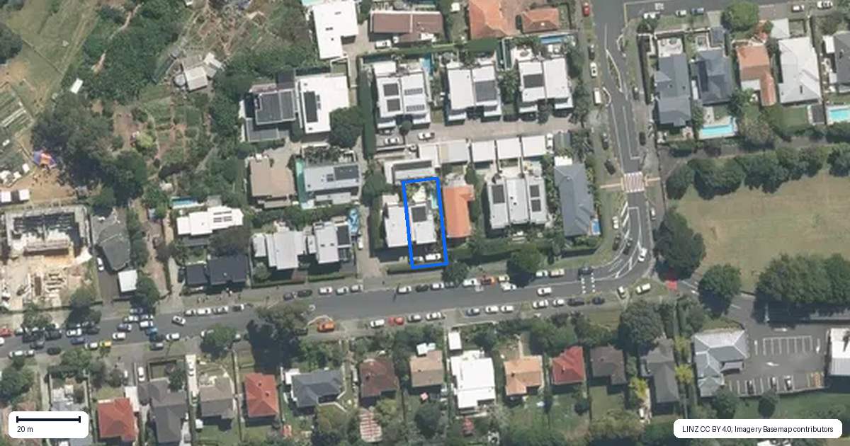 Property context map for 38 Hukanui Crescent, Ponsonby, Auckland