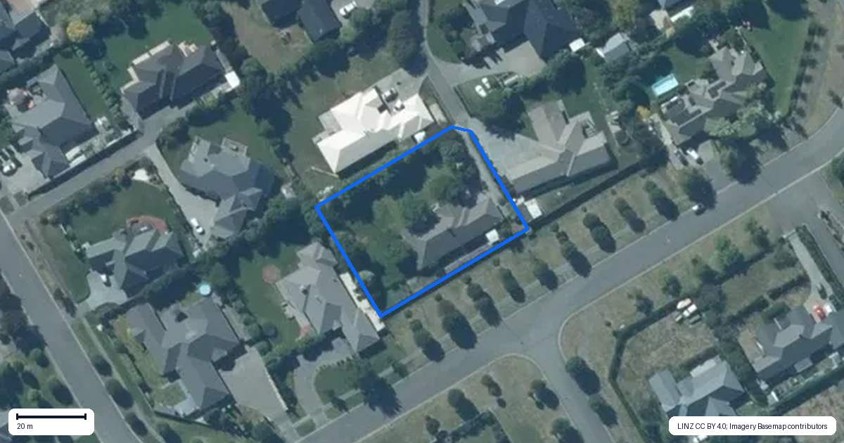 Property context map for 7 Heaphy Court, Rolleston