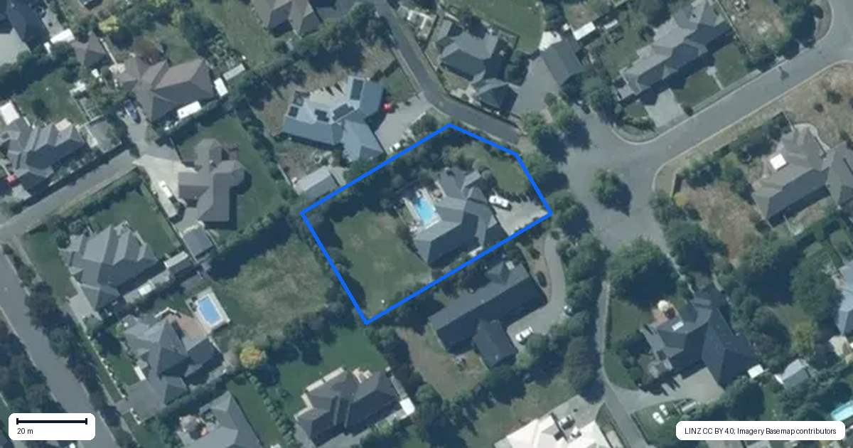 Property context map for 12 Heaphy Court, Rolleston