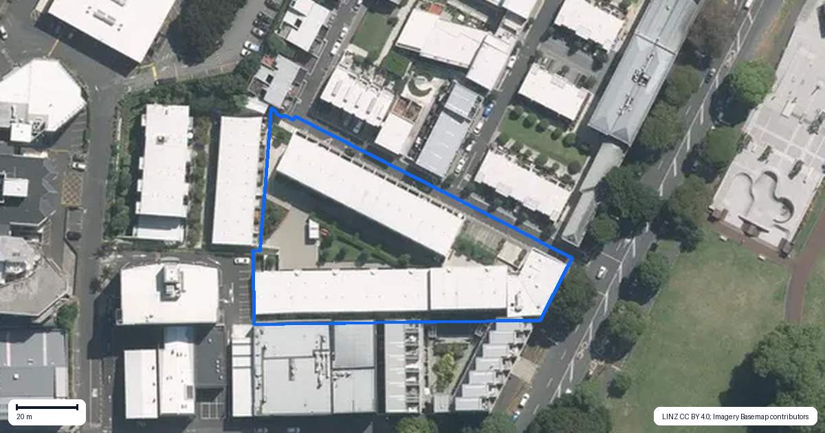 Property context map for 16J Fisher-Point Drive, Auckland Central, Auckland