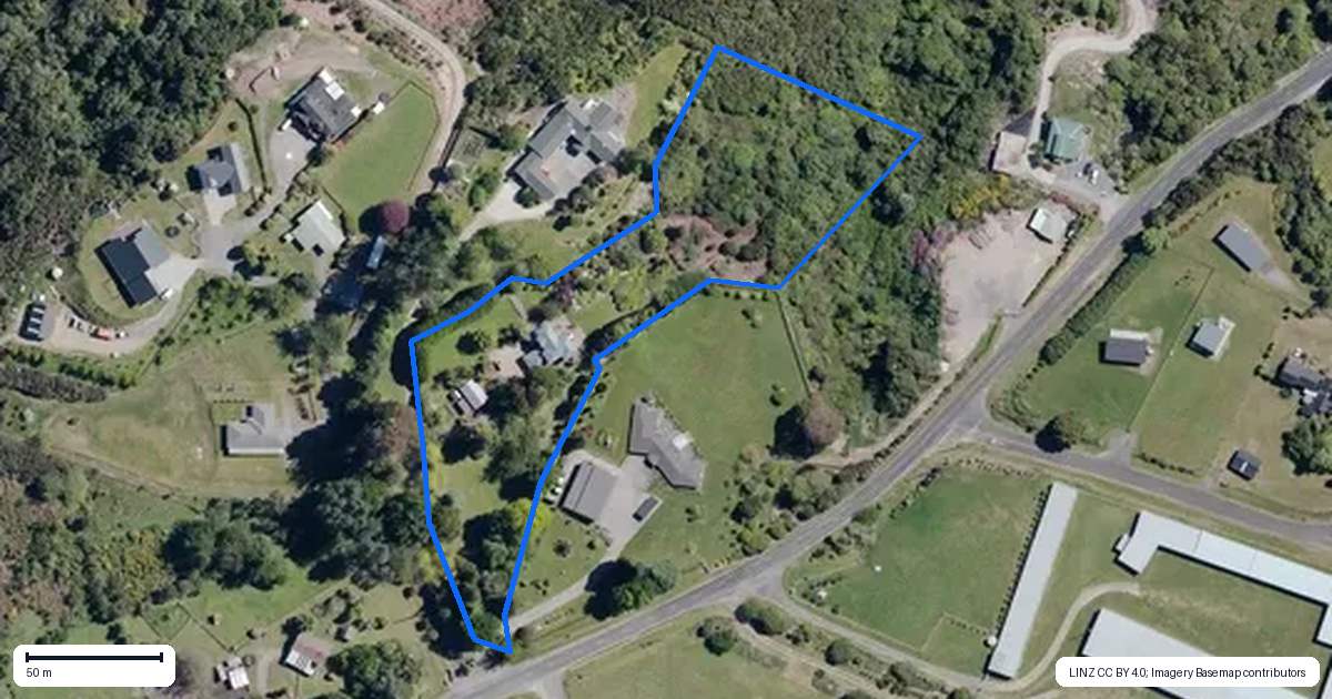 Property context map for 33 Omori Road, Omori, Turangi