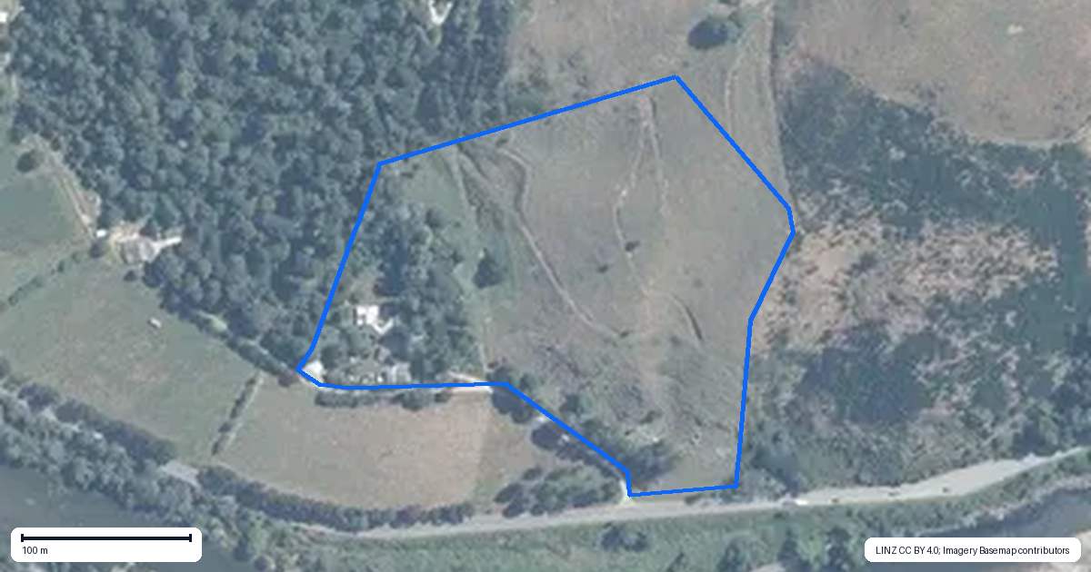 Property context map for 2155 Motueka Valley Highway, Ngatimoti, Motueka
