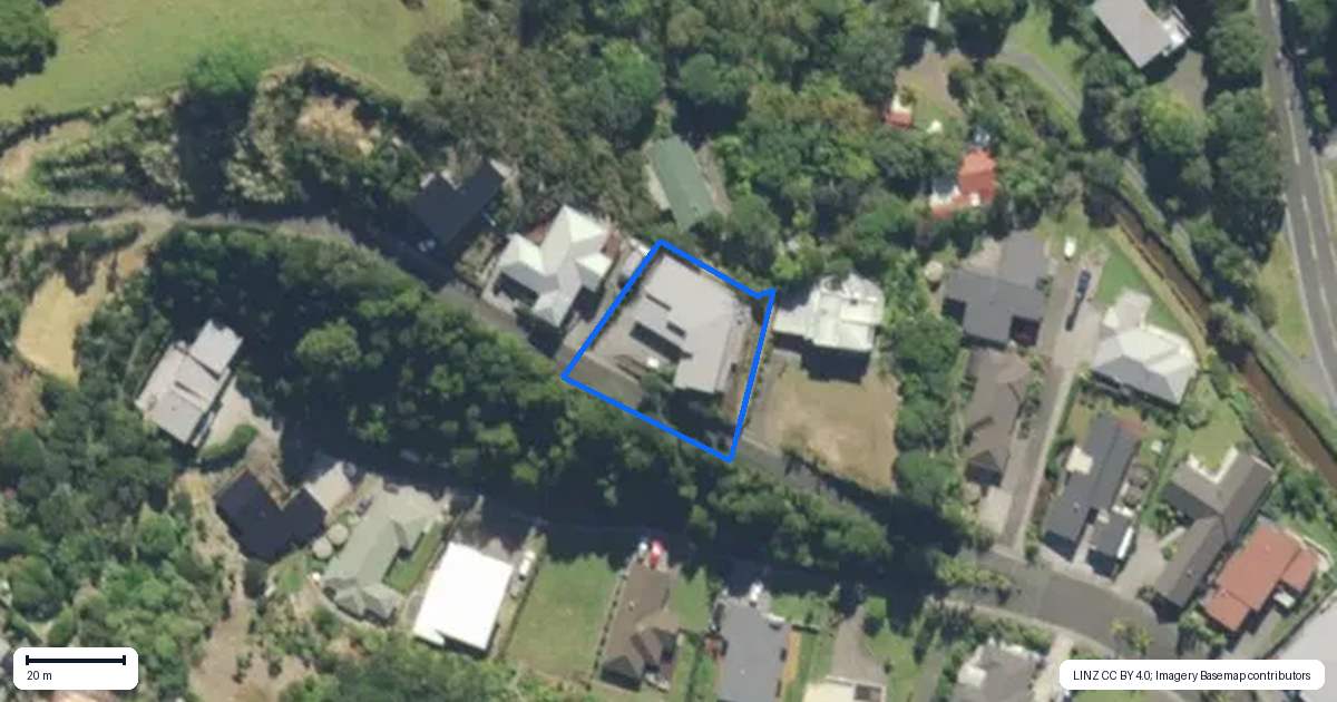Property context map for 12 Genoa Lane, Tutukaka, Whangarei