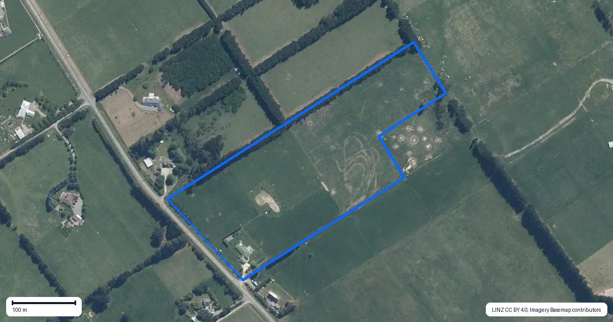 Property context map for 724 Loburn Whiterock Road, Loburn