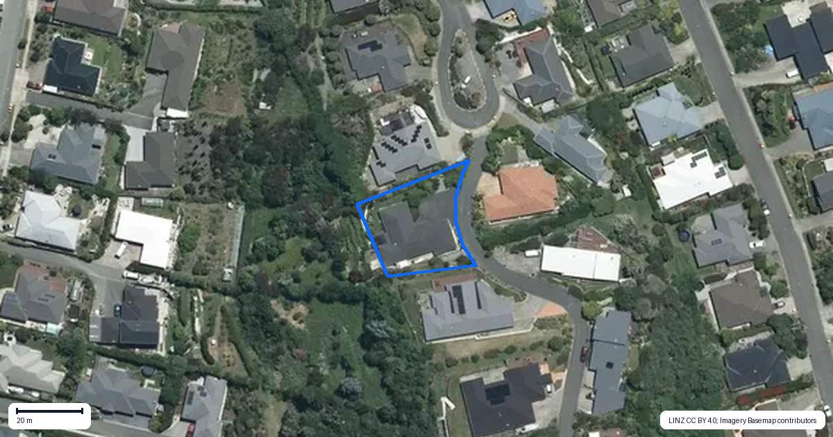 Property context map for 16 Springlea Heights, Atawhai, Nelson