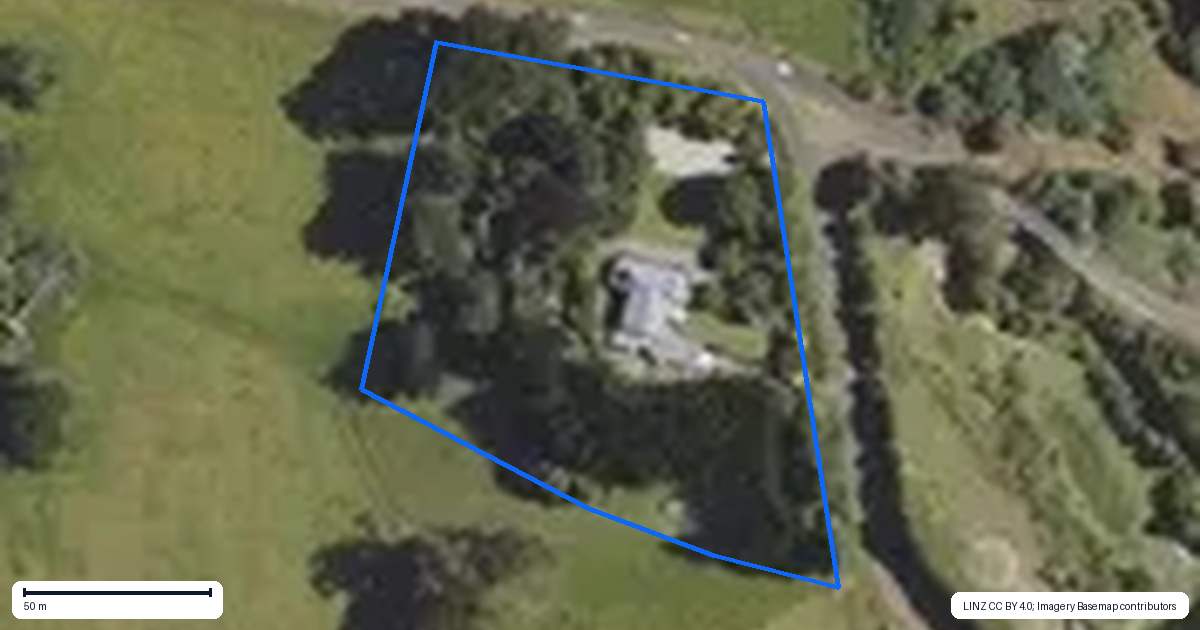 Property context map for 6 Totara Road, Kumeroa