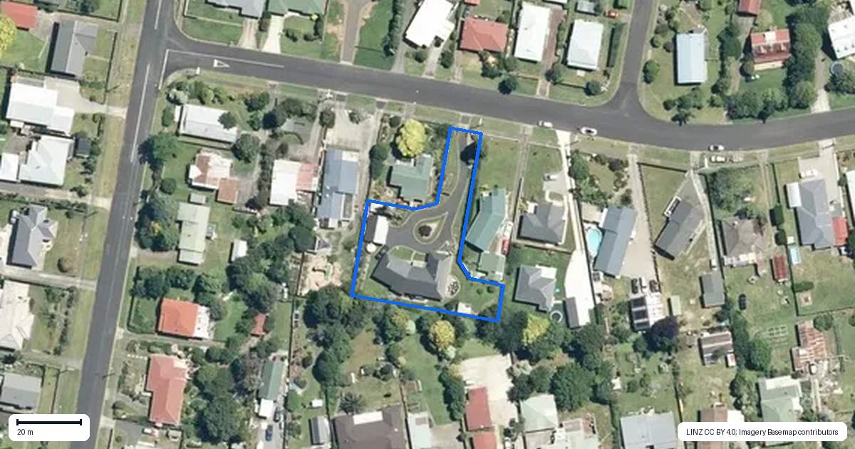 Property context map for 6A Russell Street, Waihi