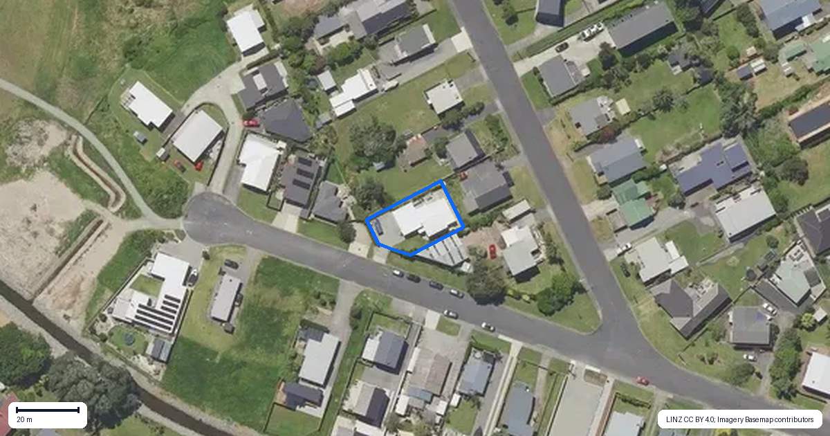 Property context map for 40 Edinburgh Street, Waihi Beach