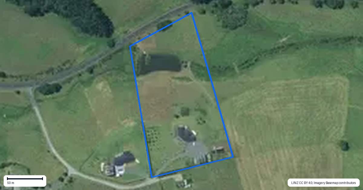 Property context map for 576C Te Ahu Ahu Road, Waimate North, Kerikeri