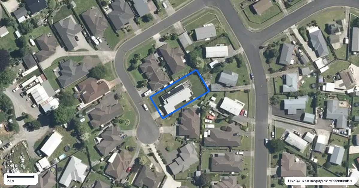Property context map for 5 Lancewood Court, Matamata