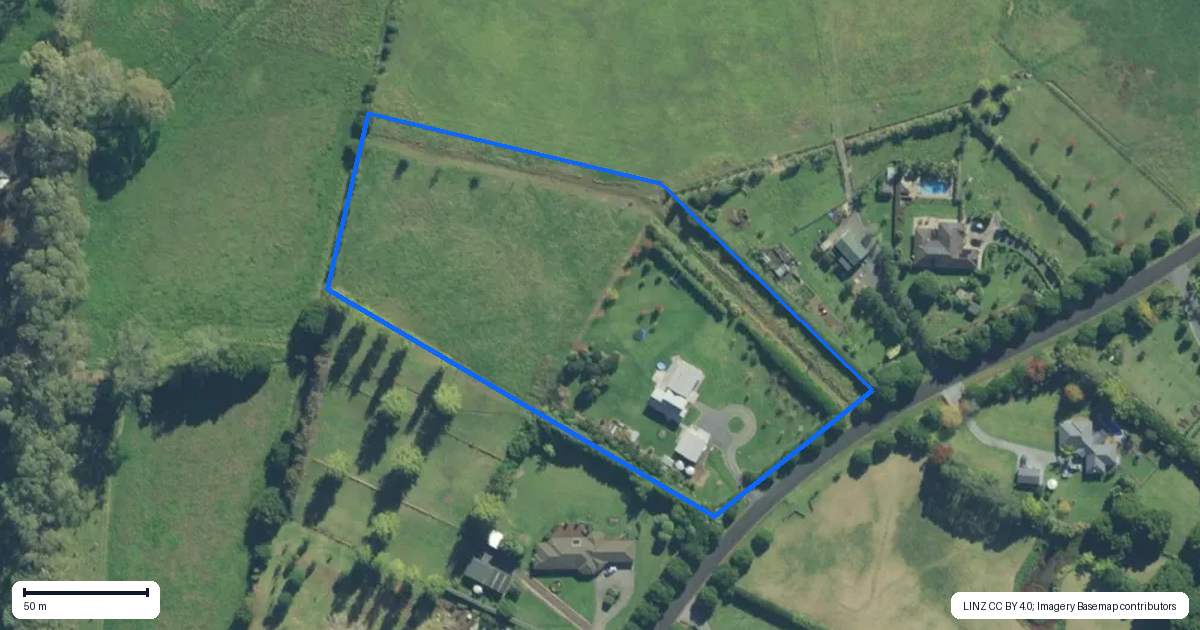 Property context map for 74 Waitotara Drive, Waipapa