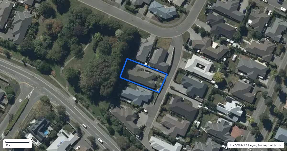 Property context map for 8 Crocus Lane, Aidanfield, Christchurch
