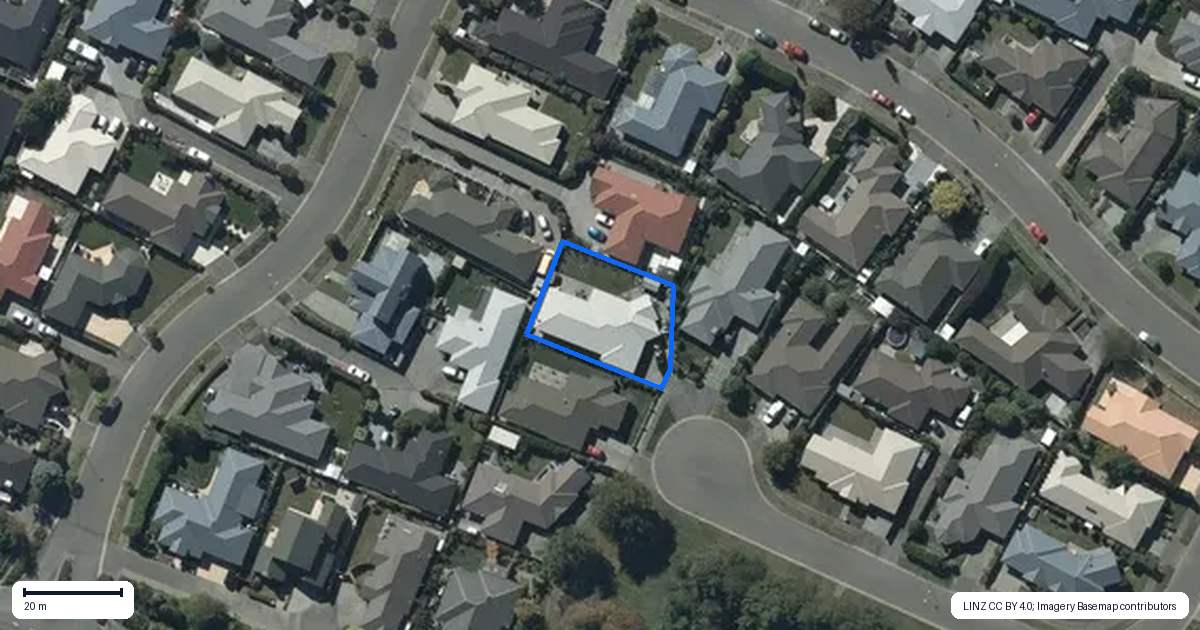 Property context map for 18 Cyclamen Place, Aidanfield, Christchurch