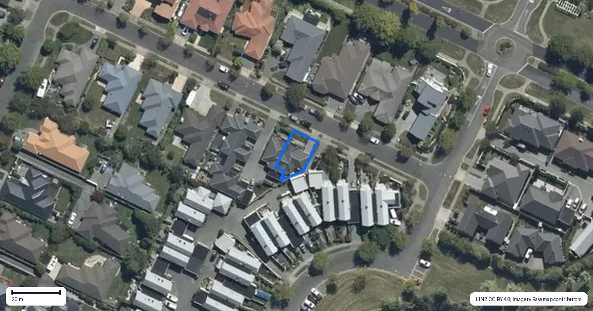 Property context map for 7 Redfern Street, Northwood, Christchurch