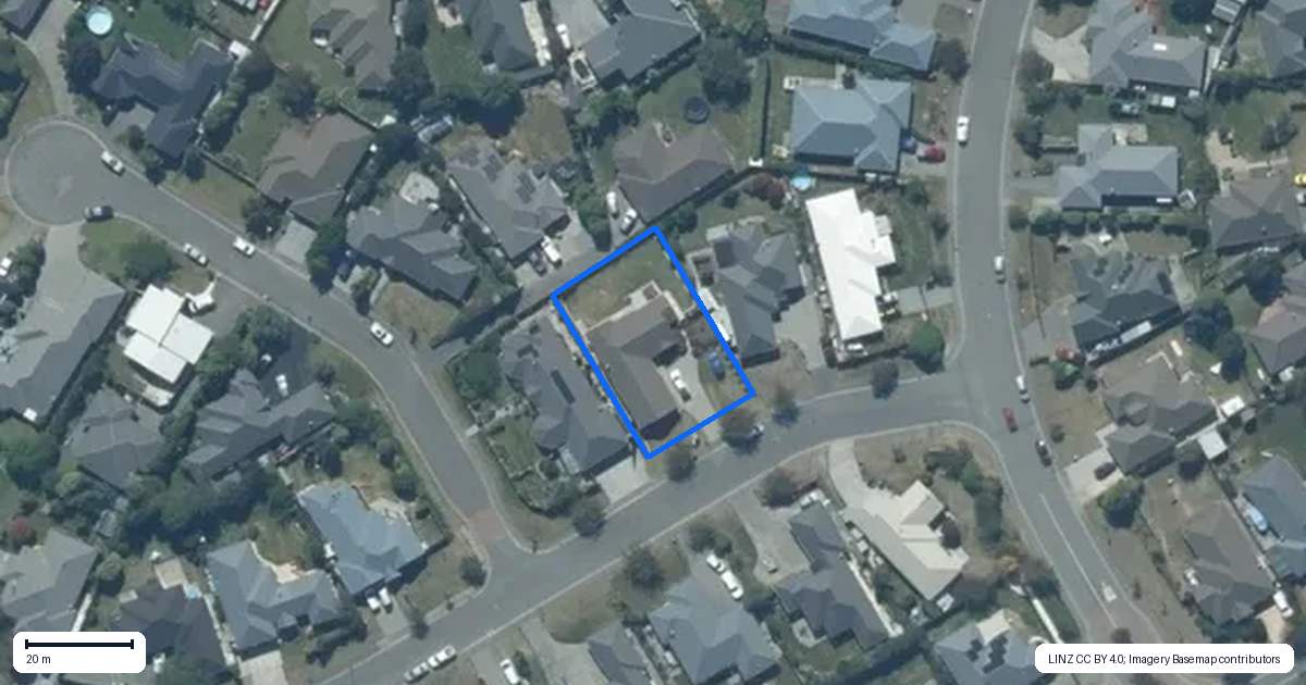 Property context map for 6 Donatello Drive, Rolleston