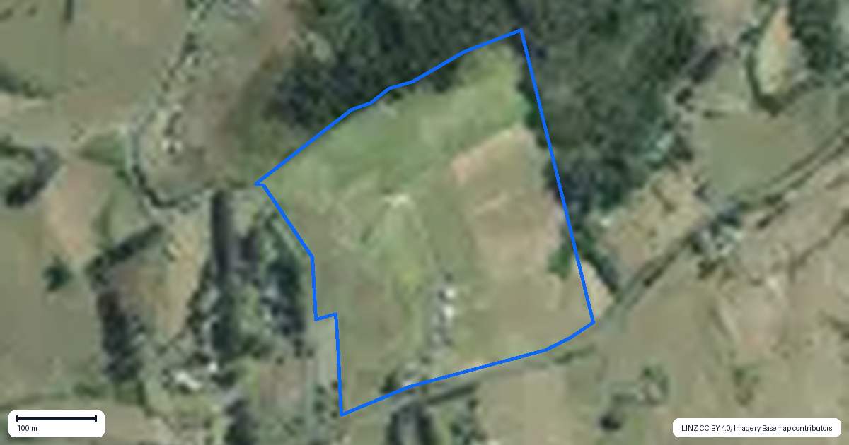 Property context map for 1893 Hunua Road, Hunua