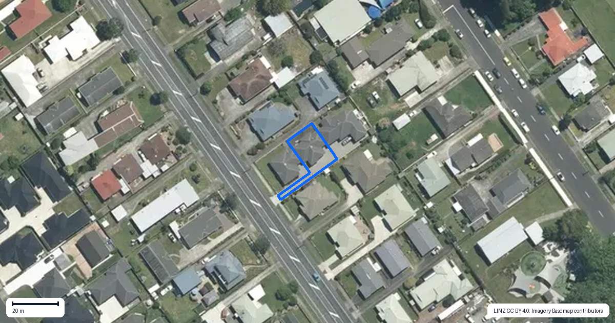 Property context map for 92B Studholme Street, Morrinsville