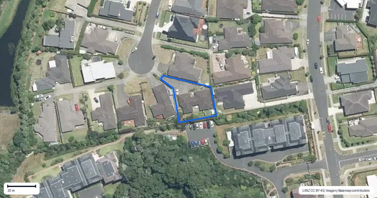 Property context map for 23 Aufidius Place, Pukekohe