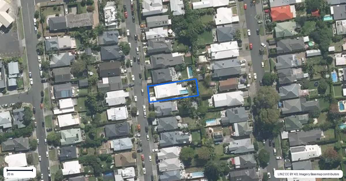 Property context map for 12 Bayfield Road, Ponsonby, Auckland