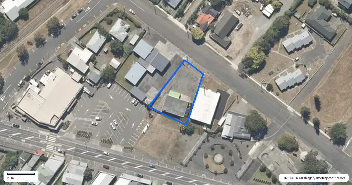 Property context map for 46A Fox Street, Featherston