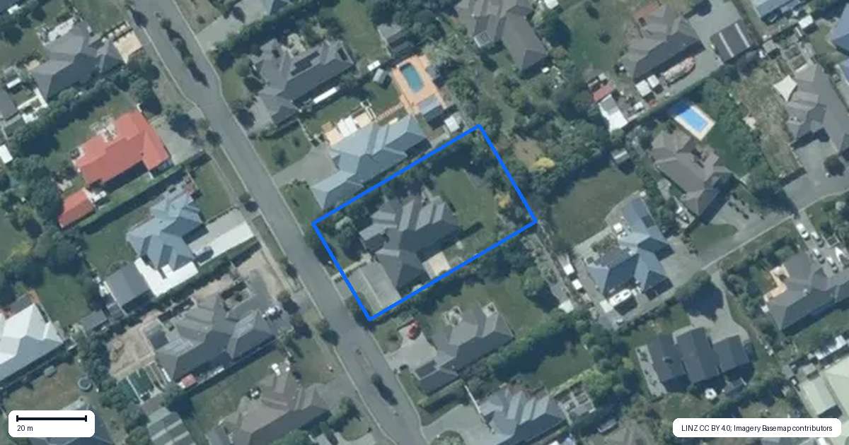 Property context map for 8 Hulme Lane, Rolleston