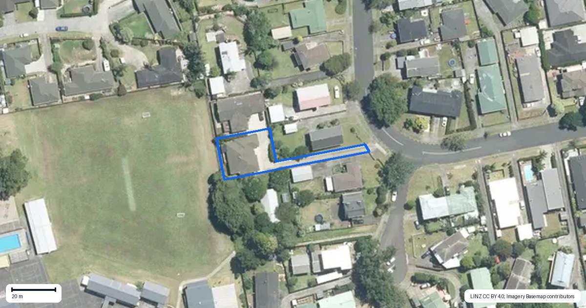 Property context map for 14 Ridgeway Road, Pukekohe