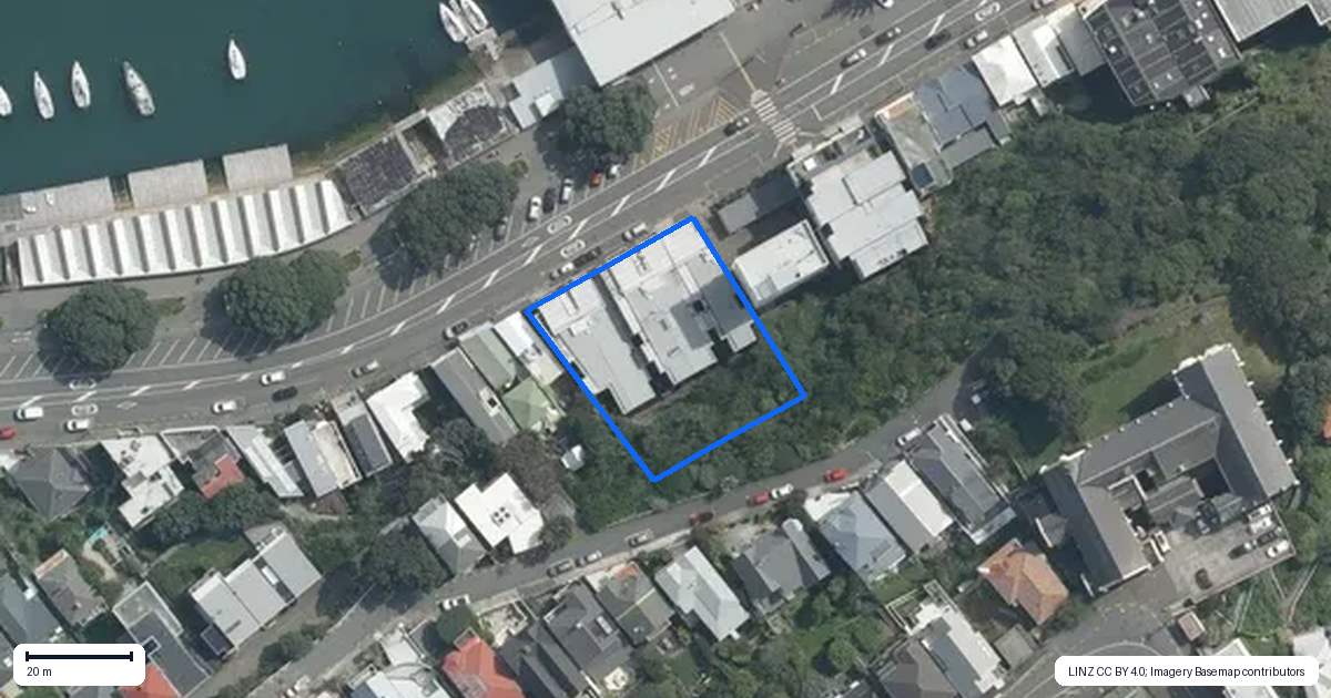 Property context map for 2C/138 Oriental Parade, Oriental Bay, Wellington
