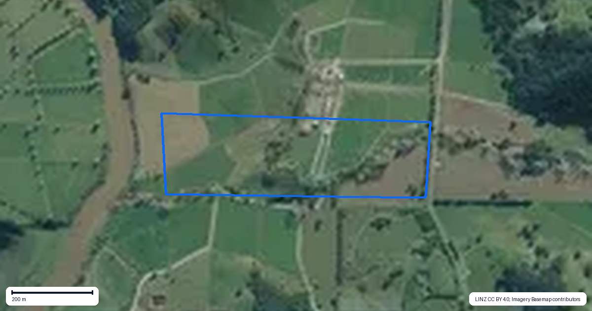 Property context map for 412B Pukehuia Road, Tangiteroria