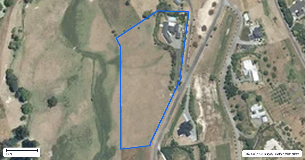 Property context map for 88 Aintree Road, Havelock North