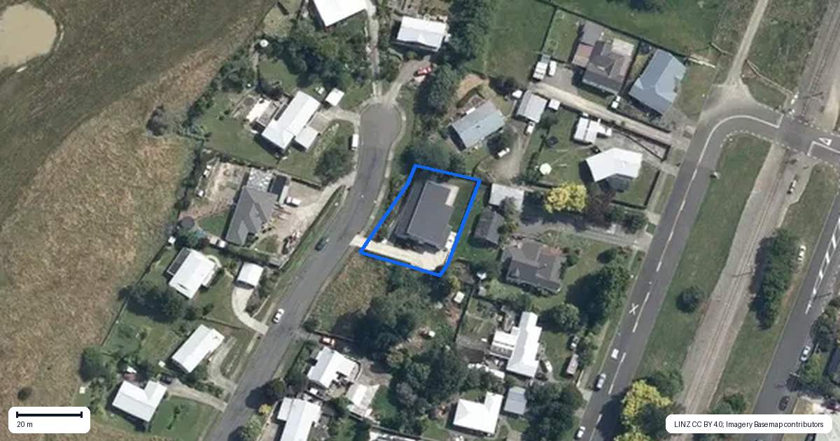 Property context map for 22 Kowhai Street, Feilding