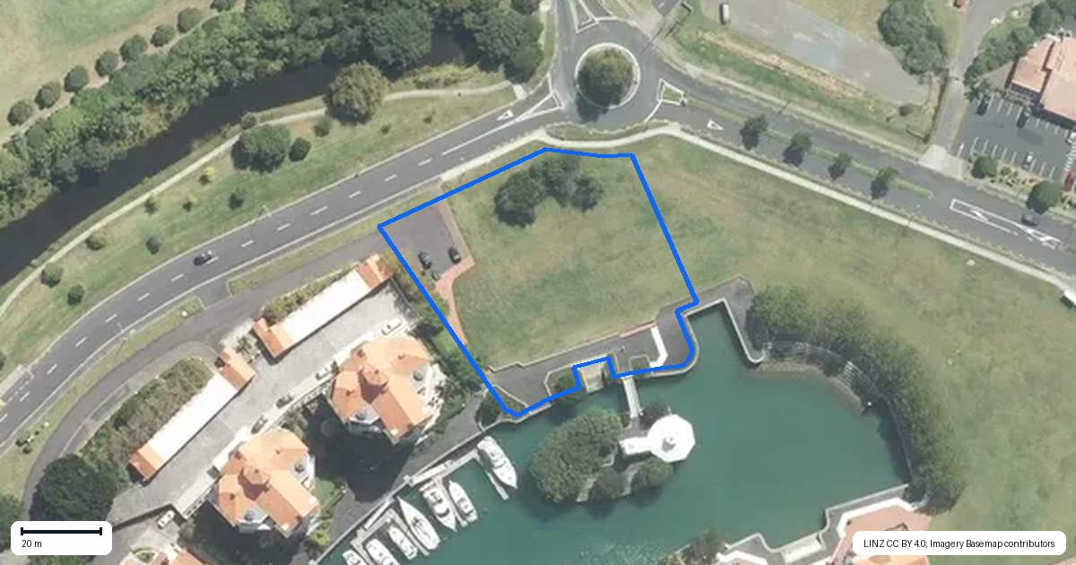 Property context map for 1 Laurie Southwick Parade, Gulf Harbour, Whangaparaoa