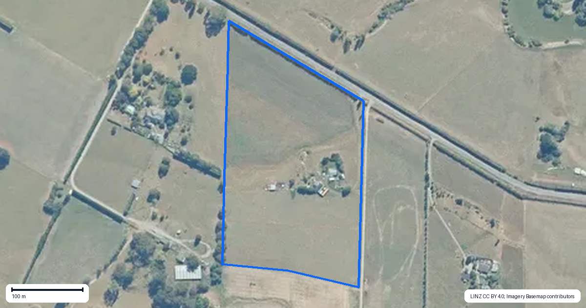 Property context map for 303 Munro Road, Cheviot