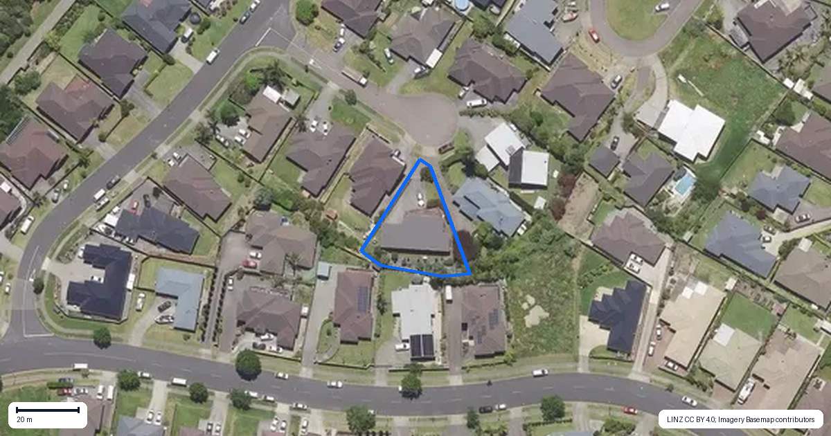 Property context map for 14 Ko Place, Pyes Pa, Tauranga