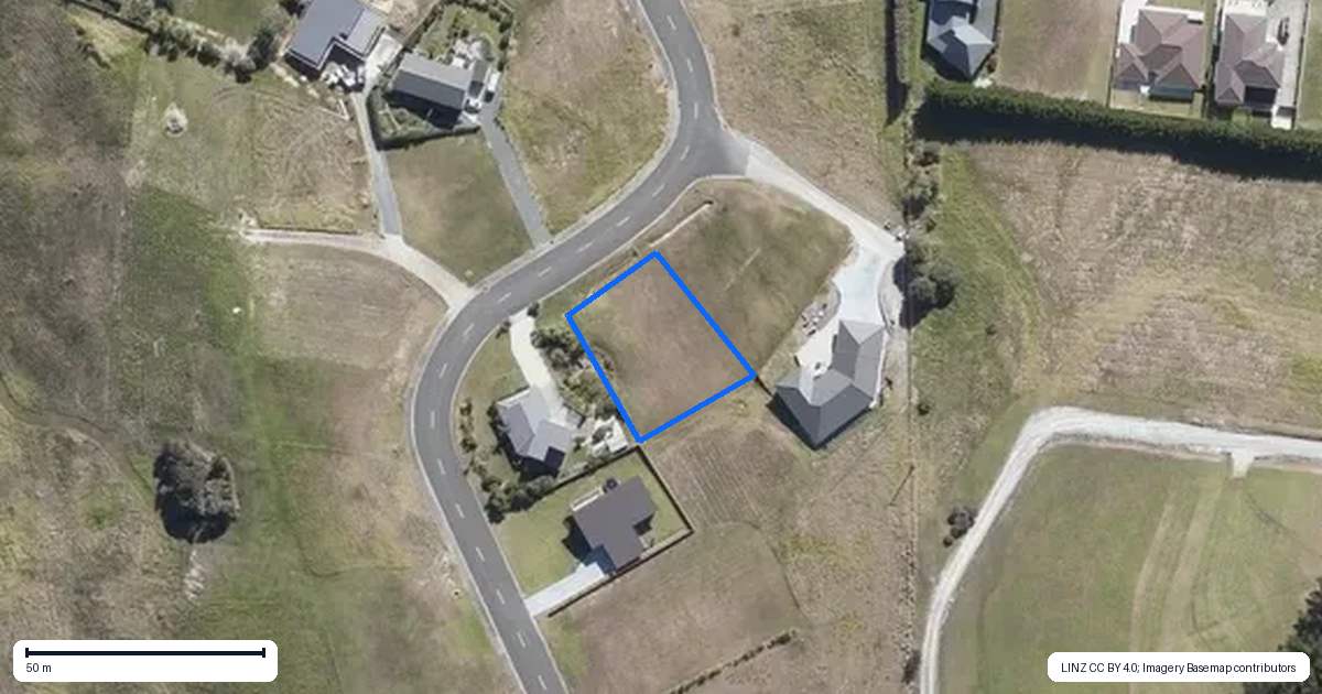 Property context map for 17 Midgard Road, Coopers Beach