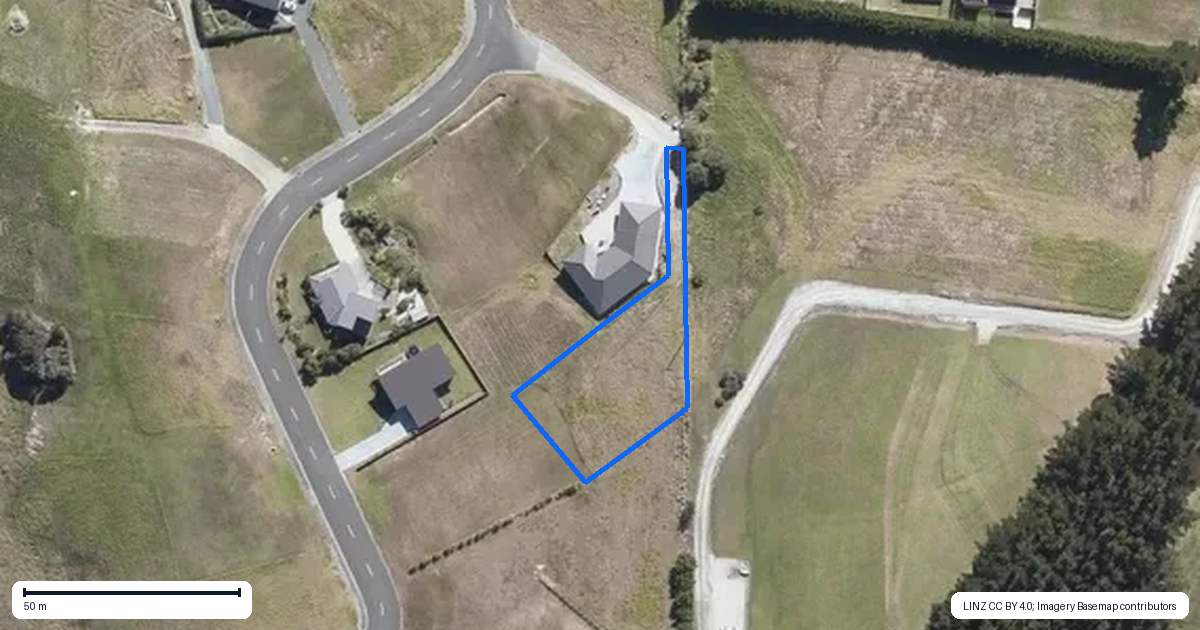 Property context map for 11 Midgard Road, Coopers Beach
