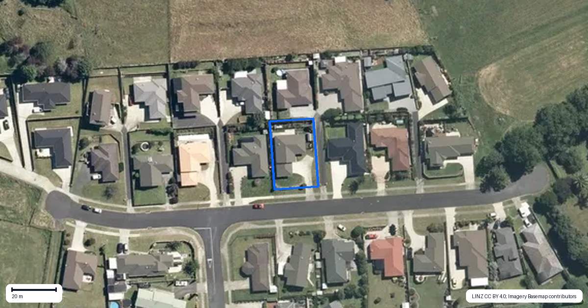 Property context map for 593 Preston Road Extension, Te Awamutu